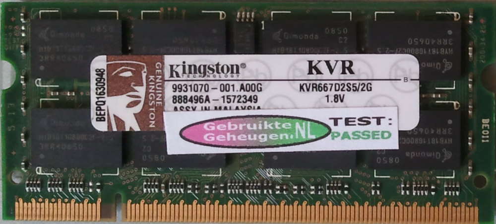 Kingston 2GB DDR2 PC2-5300S 667MHz