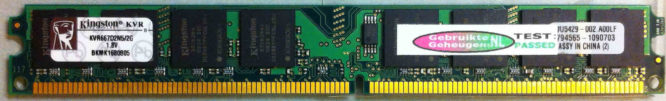 Kingston 2GB DDR2 PC2-5300U 667MHz