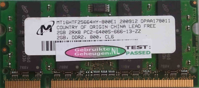 Micron 2GB DDR2 PC2-6400S 800MHz