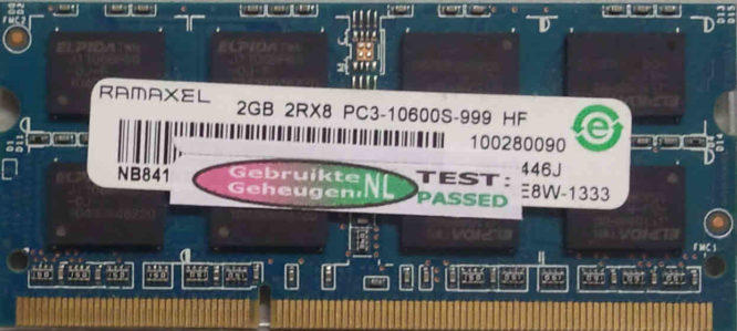 Ramaxel 2GB DDR3 PC3-10600S 1333MHz