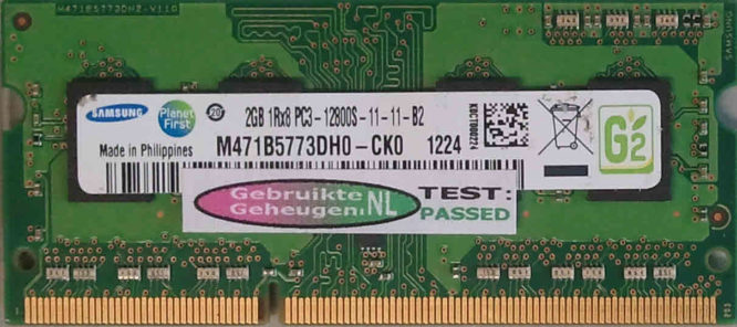 Samsung 2GB DDR3 PC3-12800S 1600MHz
