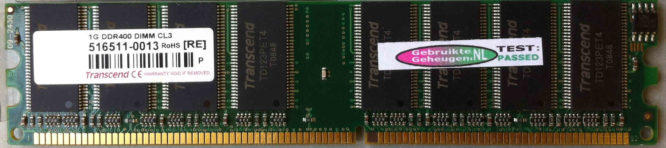 Transcend 1GB DDR PC3200U 400MHz