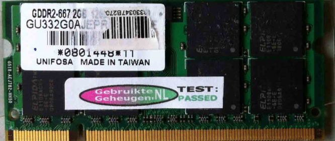 Unifosa 2GB DDR2 PC2-5300S 667MHz