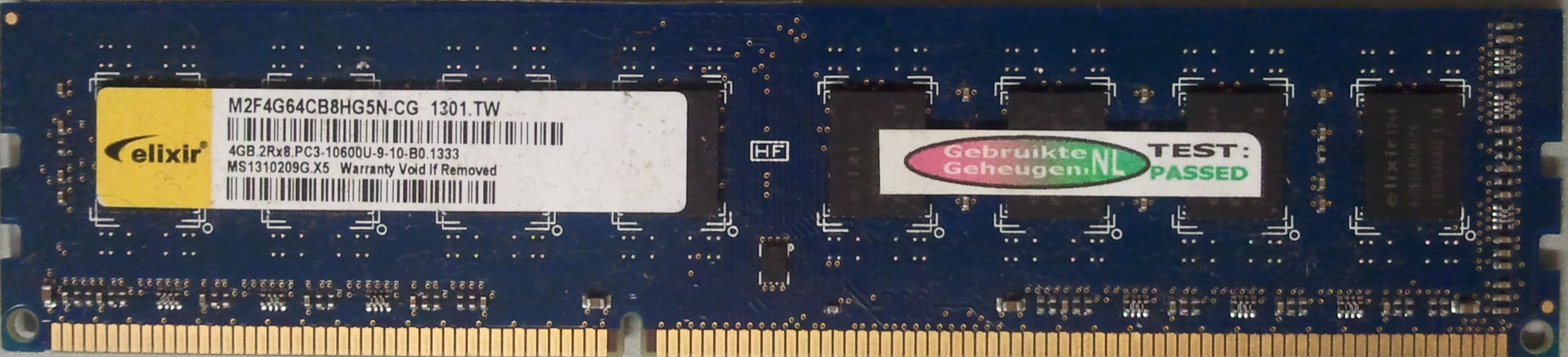 4GB 2RX8 PC3-10600U-9-10