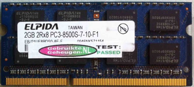 Elpida 2GB DDR3 PC3-8500S 1066MHz