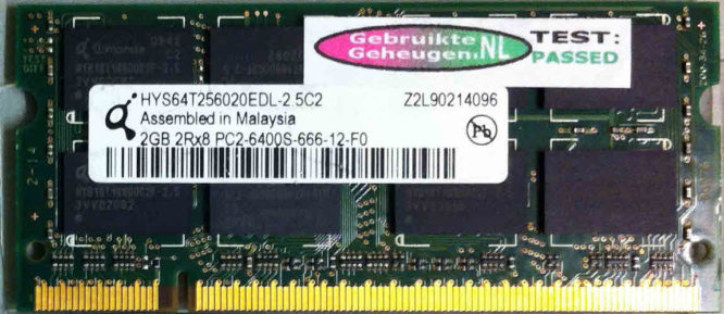 Qimonda 2GB DDR2 PC2-6400S 800MHz