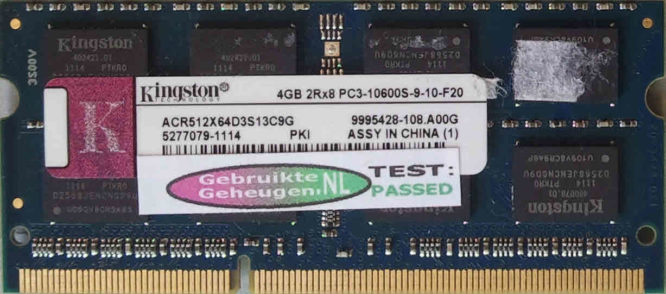 Kingston 4GB DDR3 PC3-10600S 1333MHz
