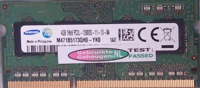 Samsung 4GB DDR3 PC3L-12800S 1600MHz