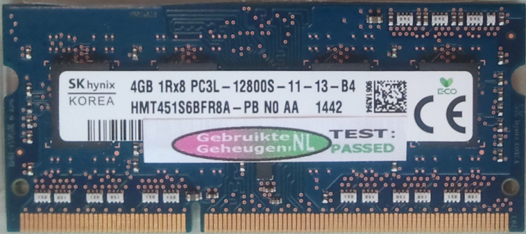 4GB 1Rx8 PC3L-12800S-11-13-B4