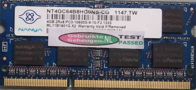 Nanya 4GB DDR3 PC3-10600S 1333MHz