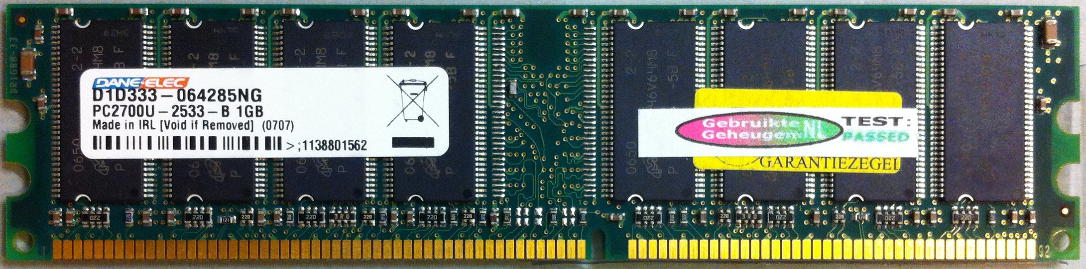 DaneElec 1GB DDR PC2700U 333MHz