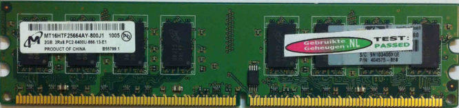Micron 2GB DDR2 PC2-6400U 800MHz
