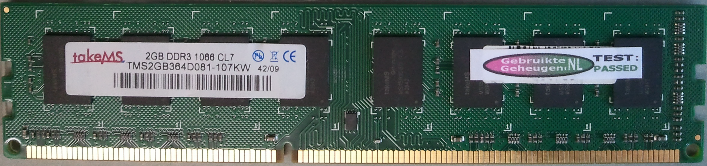 2GB DDR3 1066 CL7