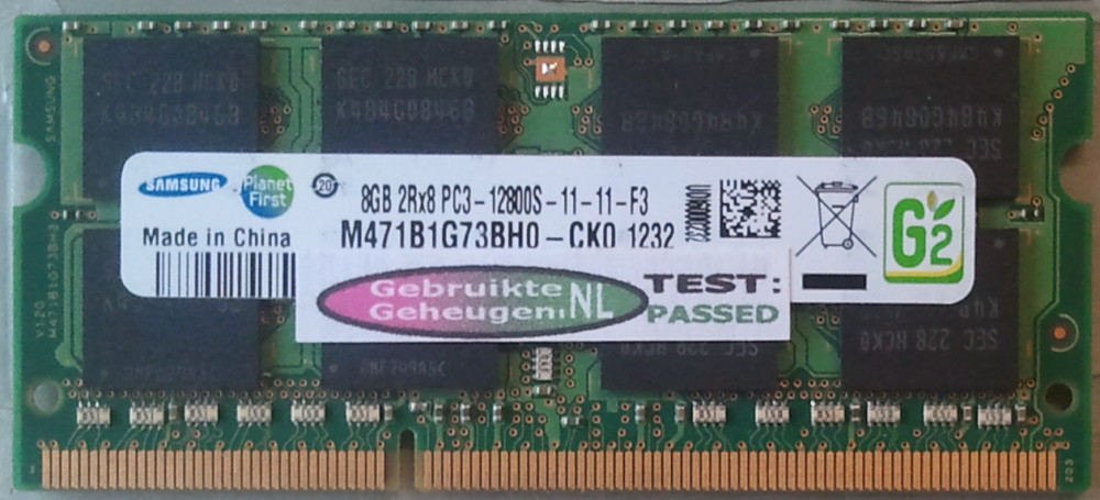 8GB 2Rx8 PC3-12800S-11-11-F3