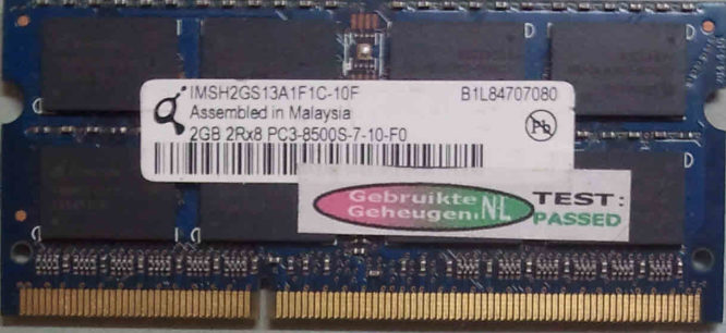 Qimonda 2GB DDR3 PC3-8500S 1066MHz