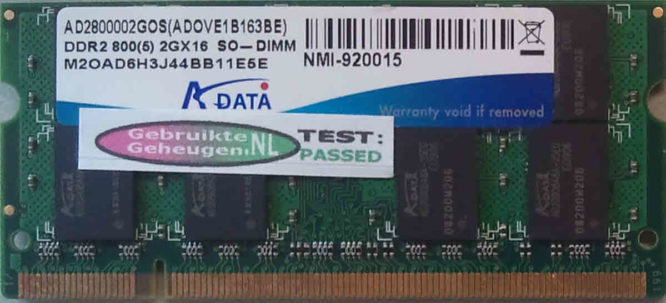 Adata 2GB DDR2 PC2-6400S 800MHz