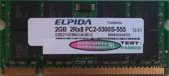 Elpida 2GB DDR2 PC2-5300S 667MHz