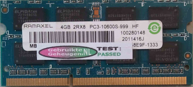 Ramaxel 4GB DDR3 PC3-10600S 1333MHz