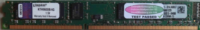 Kingston 4GB DDR3 PC3-10600U 1333MHz