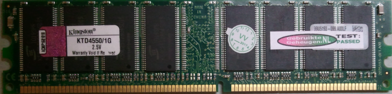 Kingston 1GB DDR PC2700U 333MHz