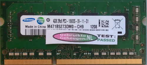 Samsung 4GB DDR3 PC3-10600S 1333MHz 204pins
