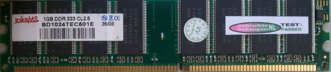 takeMS 1GB DDR PC2700U 333MHz