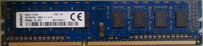 Kingston 4GB DDR3 PC3L-12800U 1600MHz