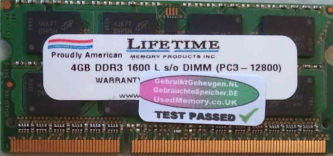 Lifetime 4GB PC3-12800S 1600MHz