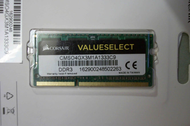 Corsair 4GB PC3-10600S 1333MHz