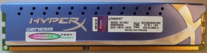 Kingston 4GB PC3-12800U 1600MHz