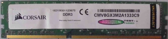 Corsair 4GB PC3-10600U 1333MHz