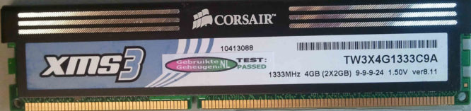 Corsair 2GB PC3-10600U 1333MHz