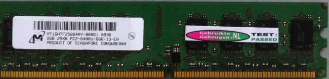 Micron 2GB PC2-6400U 800MHz