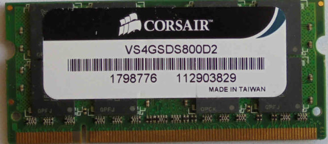 Corsair 4GB PC2-6400S 800MHz