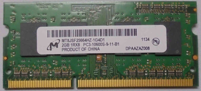 Micron 2GB PC3-10600S 1333MHz