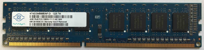 Nanya 4GB PC3-12800U 1600MHz
