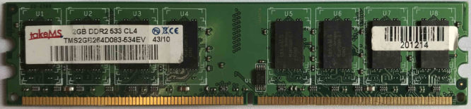 takeMS 2GB PC2-4200U 533MHz