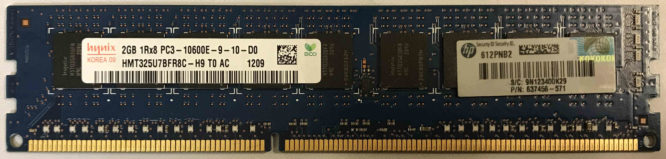 Hynix 2GB PC3-10600E 1333MHz