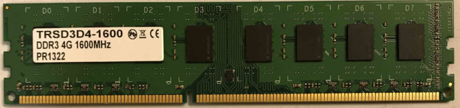 TRS 4GB PC3-12800U 1600MHz