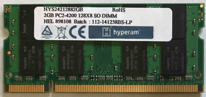 Hyperam 2GB PC2-4200S 533MHz
