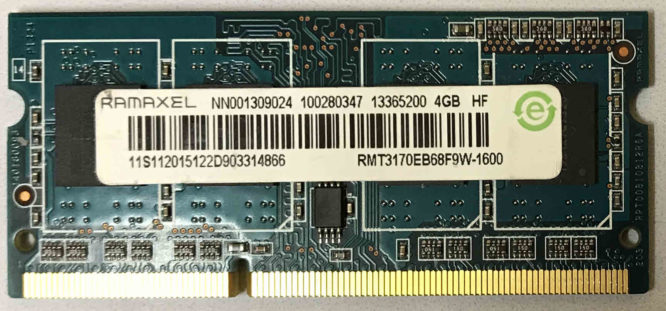 Ramaxel 4GB PC3-12800S 1600MHz