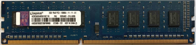 Kingston 2GB PC3-12800U 1600MHz