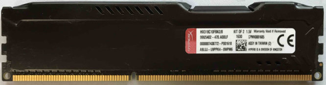 Kingston HyperX 4GB PC3-12800U 1600MHz