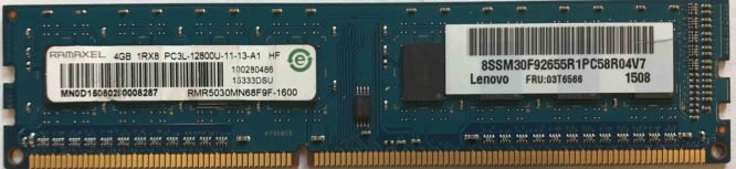 Ramaxel 4GB PC3L-12800U 1600MHz