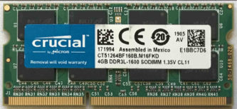 Crucial 4GB PC3L-12800S 1600MHz