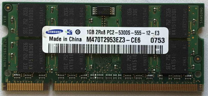 Samsung 1GB PC2-5300S 667MHz