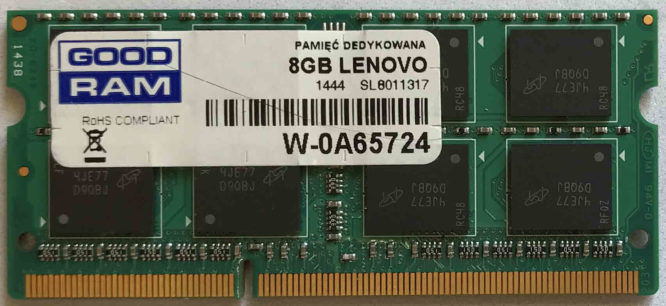 GoodRam 8GB PC3-12800S 1600MHz