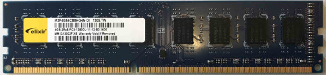 Elixir 4GB PC3-12800U 1600MHz