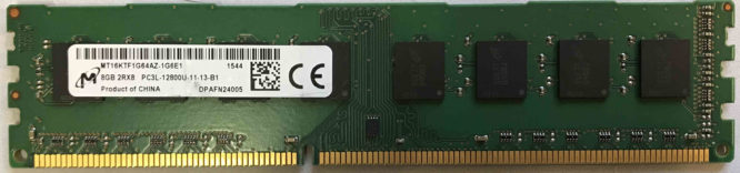Micron 8GB PC3L-12800U 1600MHz