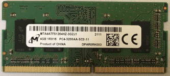 Micron 4GB PC4-3200AA-SC0-11